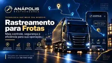 Caminhão e aplicativo representando rastreamento para transportadoras e veículos pesados